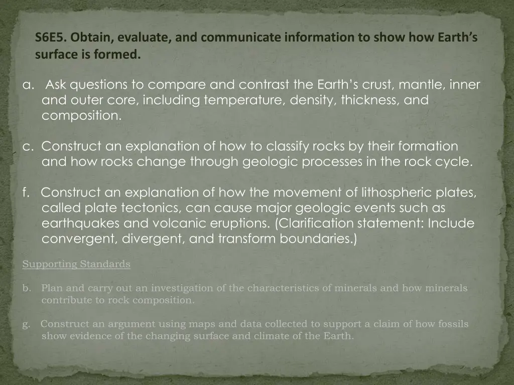 s6e5 obtain evaluate and communicate information