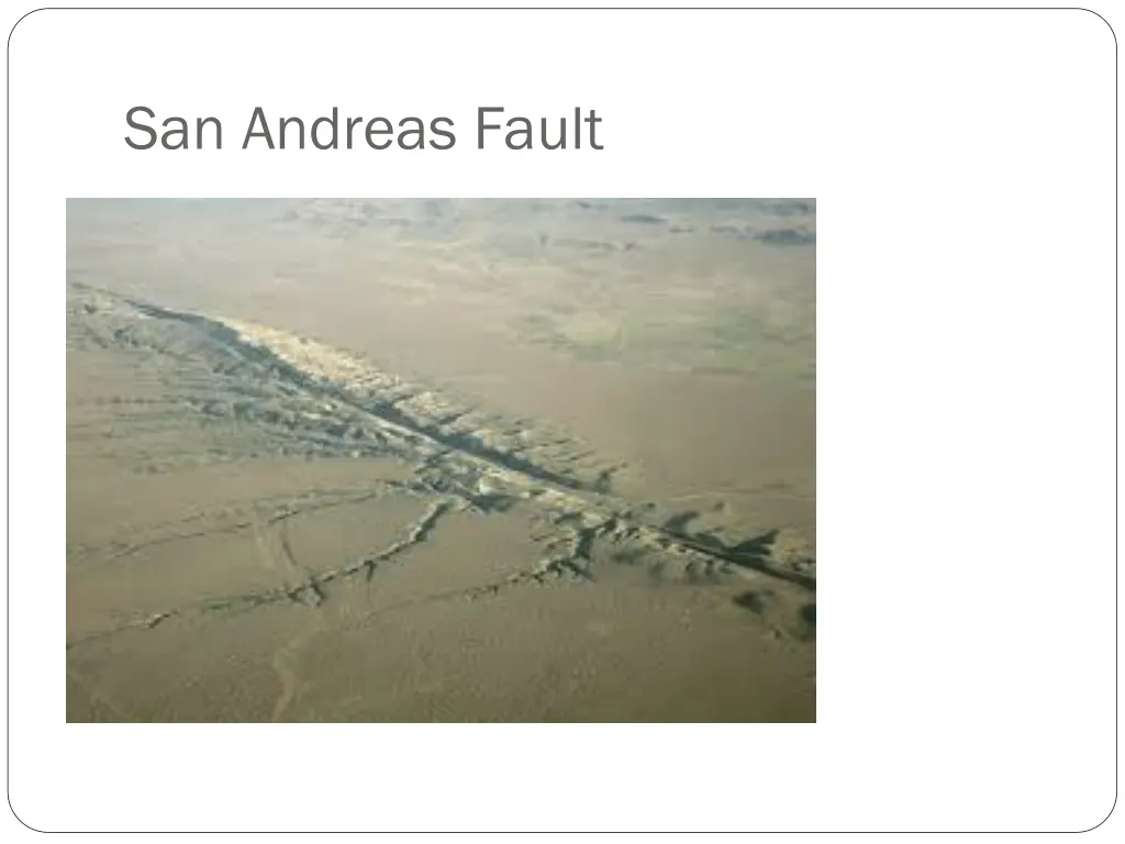 san andreas fault