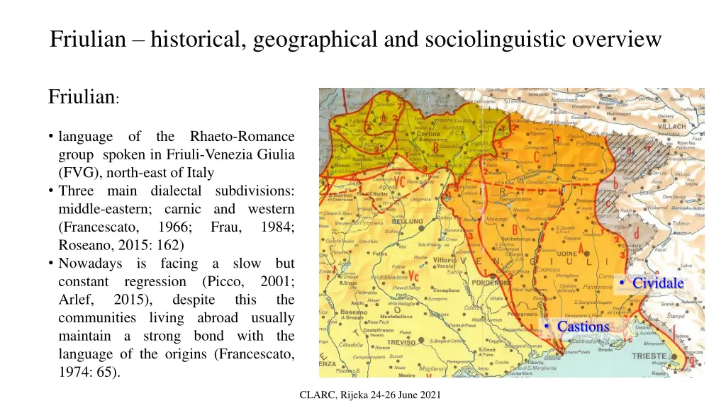 friulian historical geographical