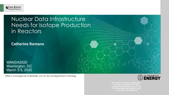 nuclear data infrastructure needs for isotope