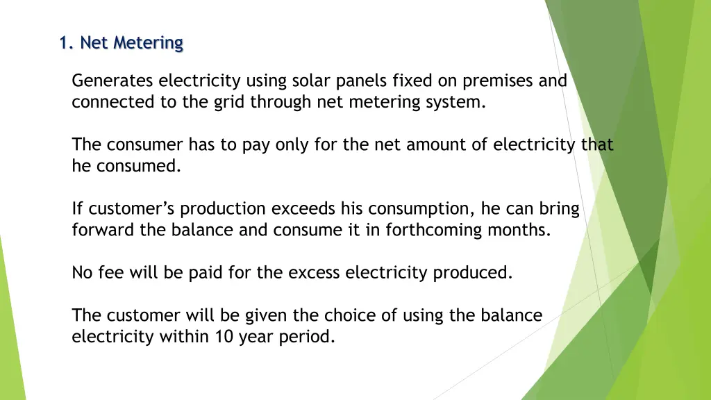 1 net metering