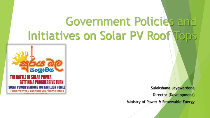 government policies and initiatives on solar