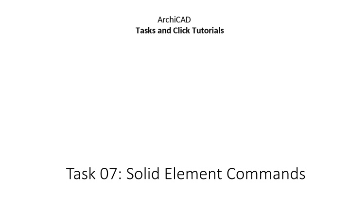 task 07 solid element commands