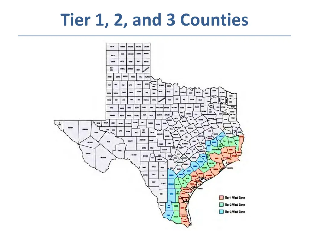 tier 1 2 and 3 counties