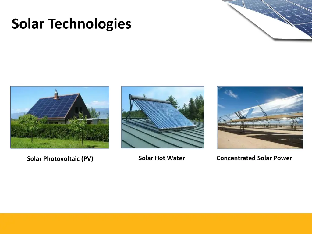 solar technologies