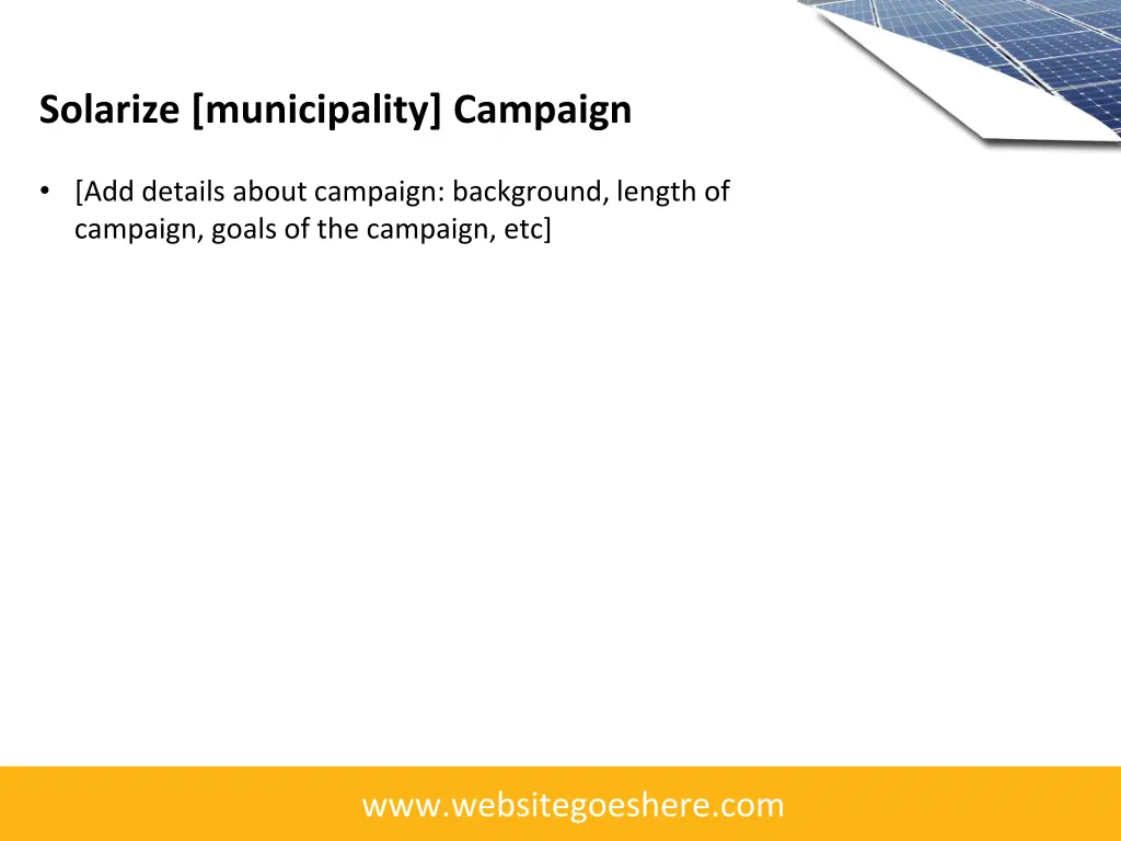 solarize municipality campaign