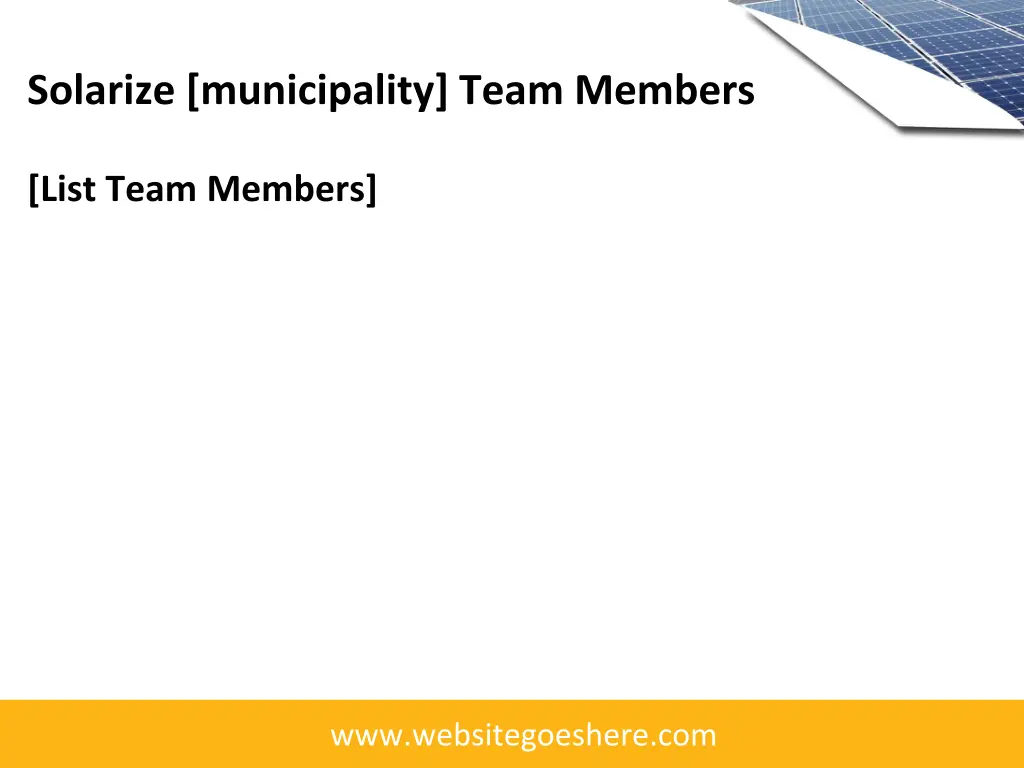 solarize municipality team members