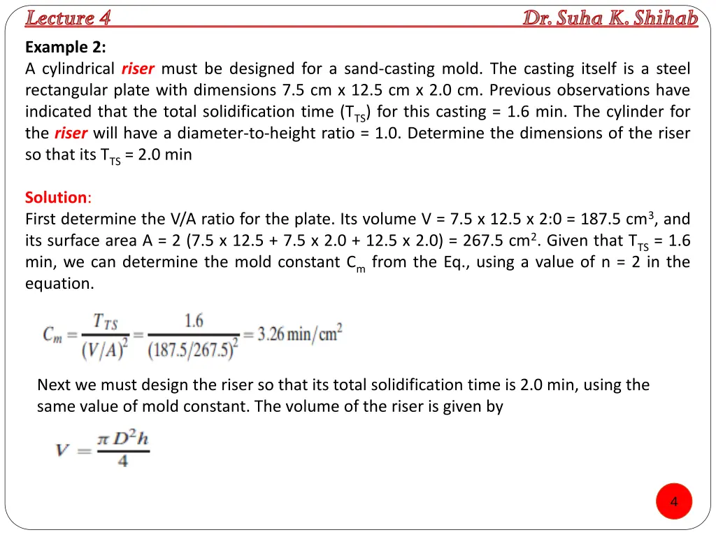 lecture 4 dr suha k shihab example