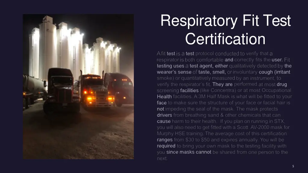 respiratory fit test certification