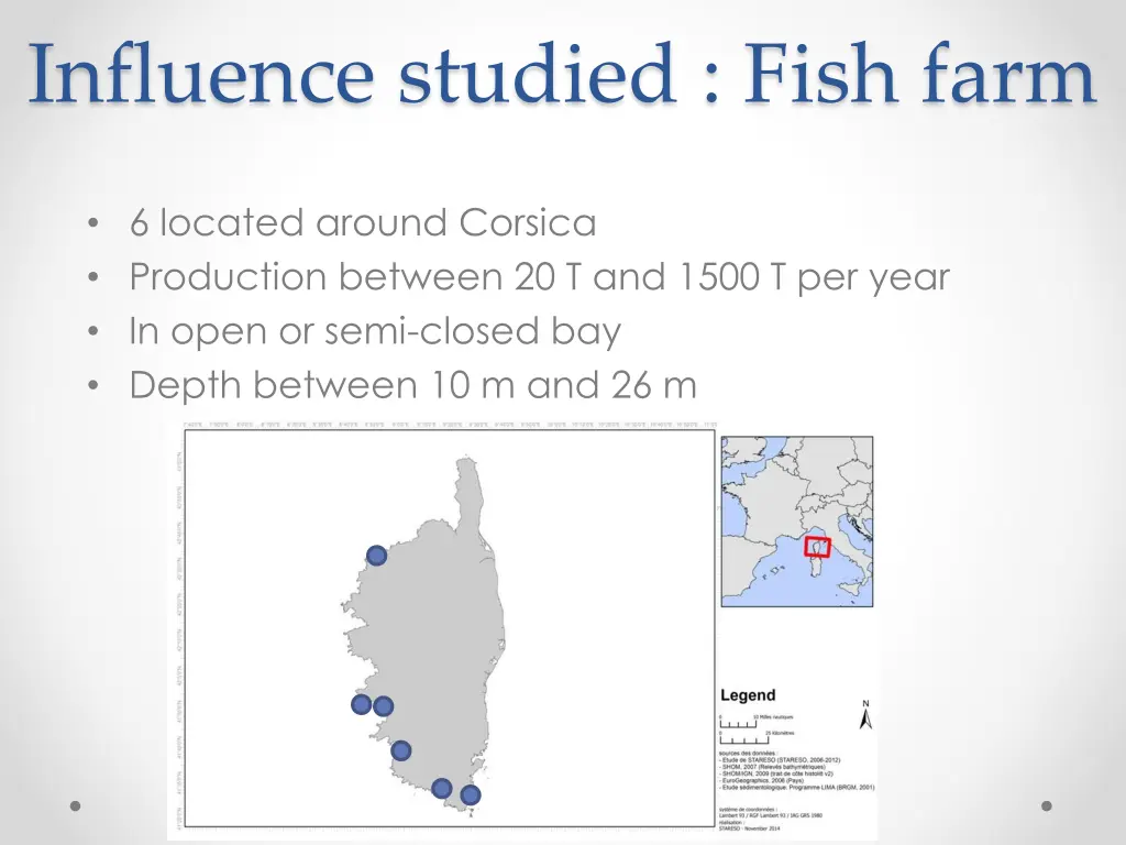 influence studied fish farm