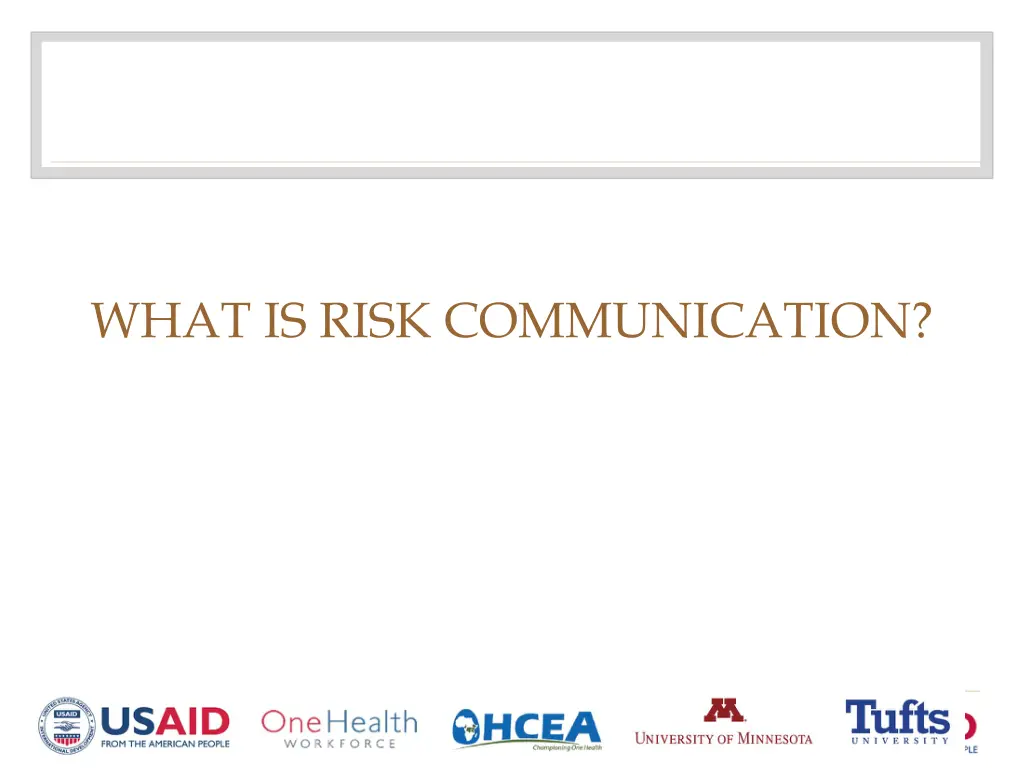 what is risk communication