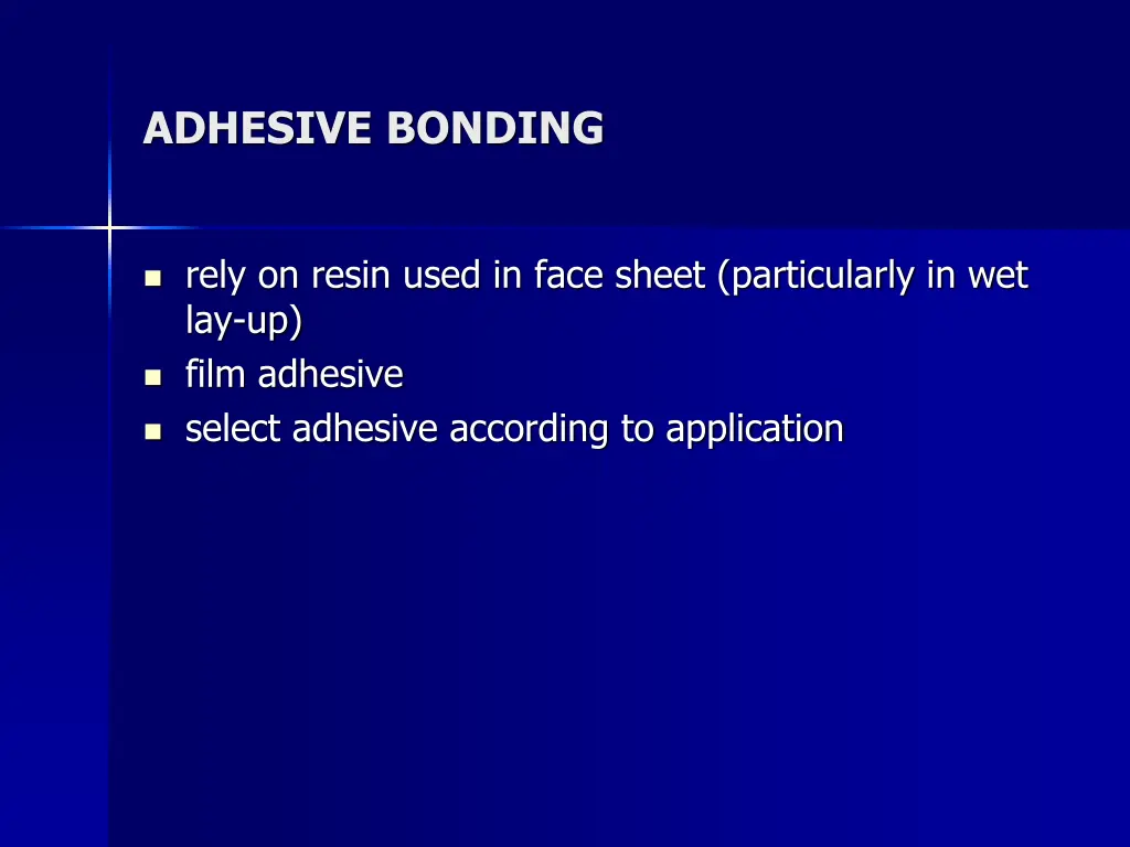 adhesive bonding