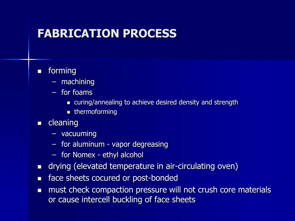 fabrication process