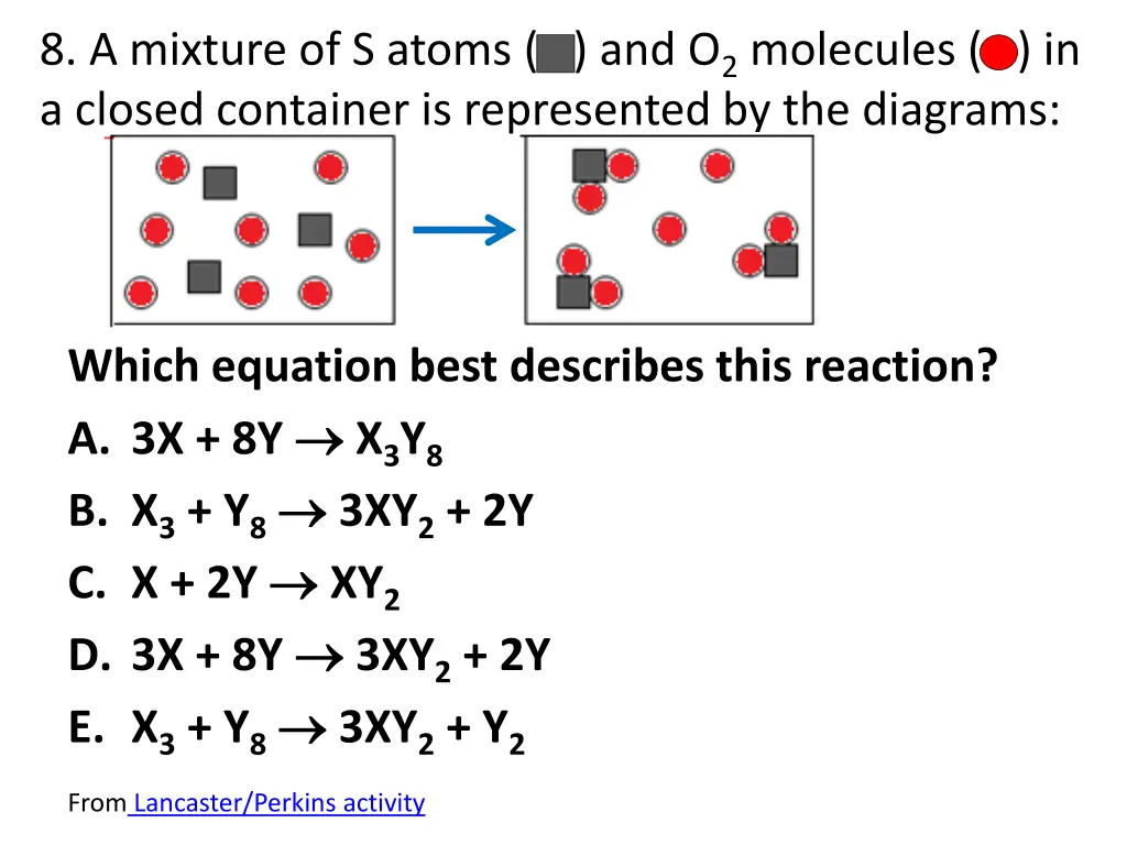 8 a mixture of s atoms and o 2 molecules