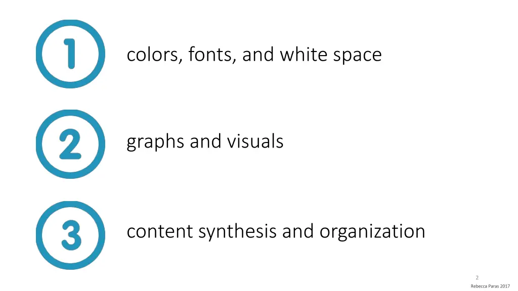 colors fonts and white space