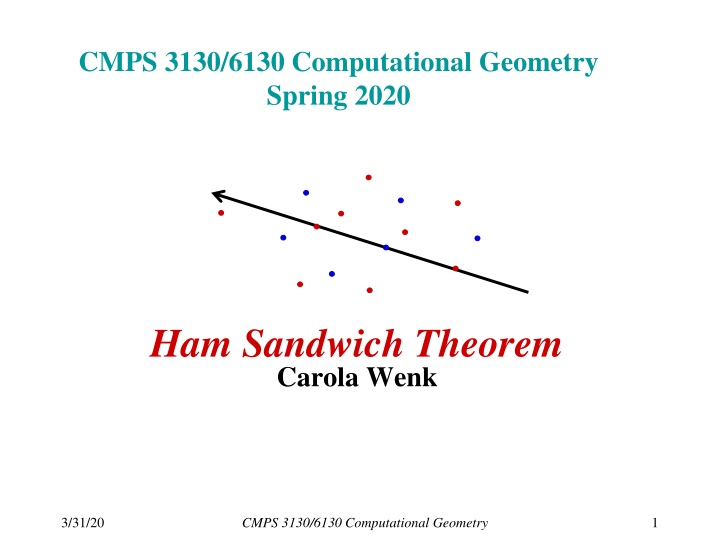 cmps 3130 6130 computational geometry spring 2020