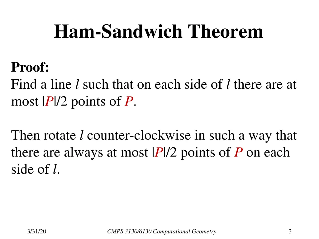 ham sandwich theorem 1