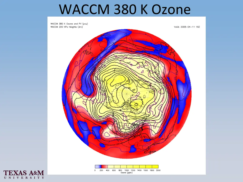 waccm 380 k ozone