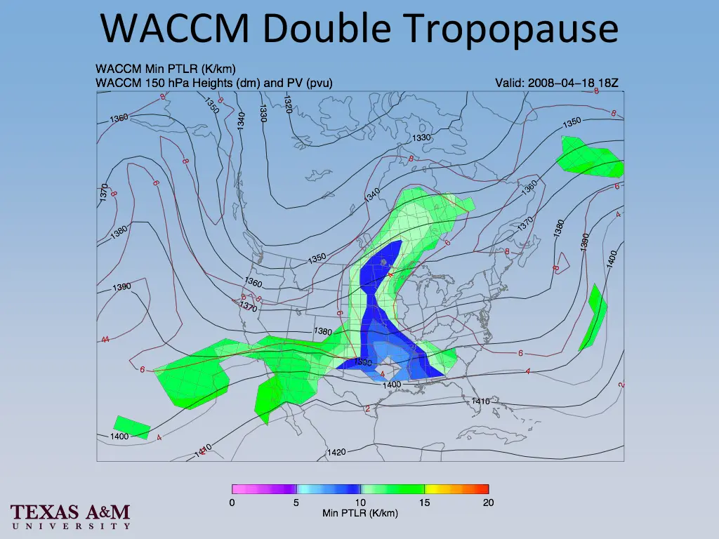 waccm double tropopause