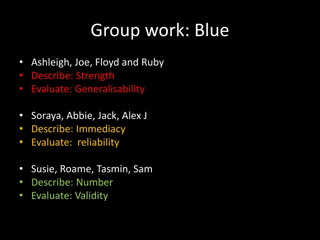 group work blue