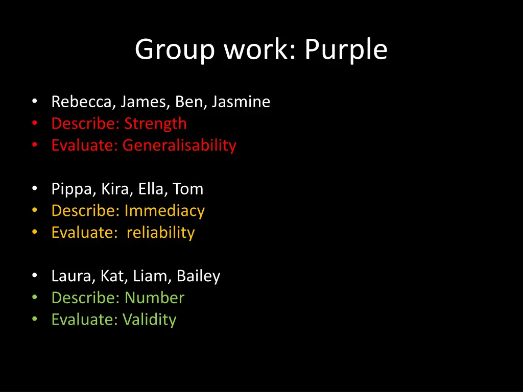 group work purple