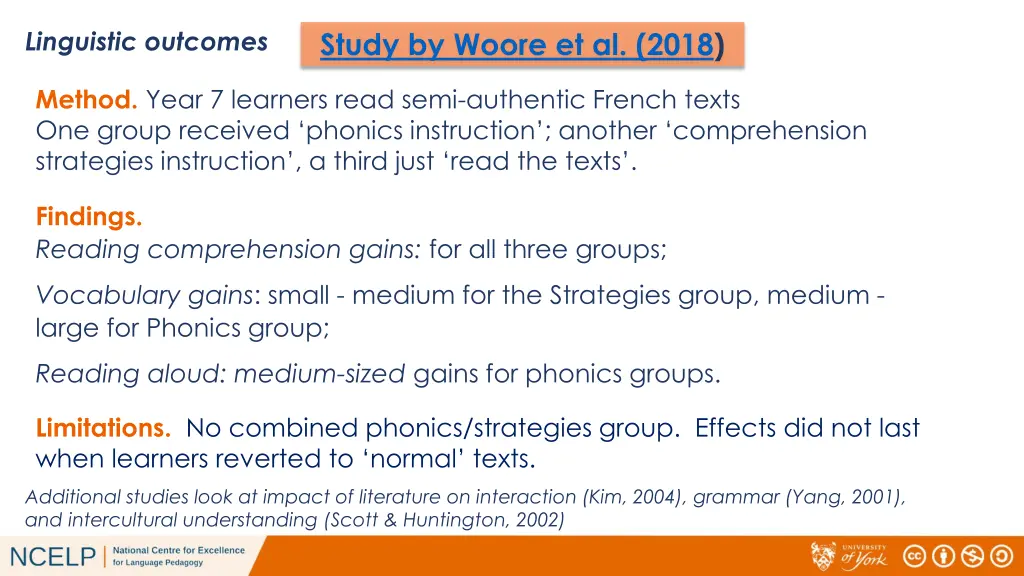 linguistic outcomes 1