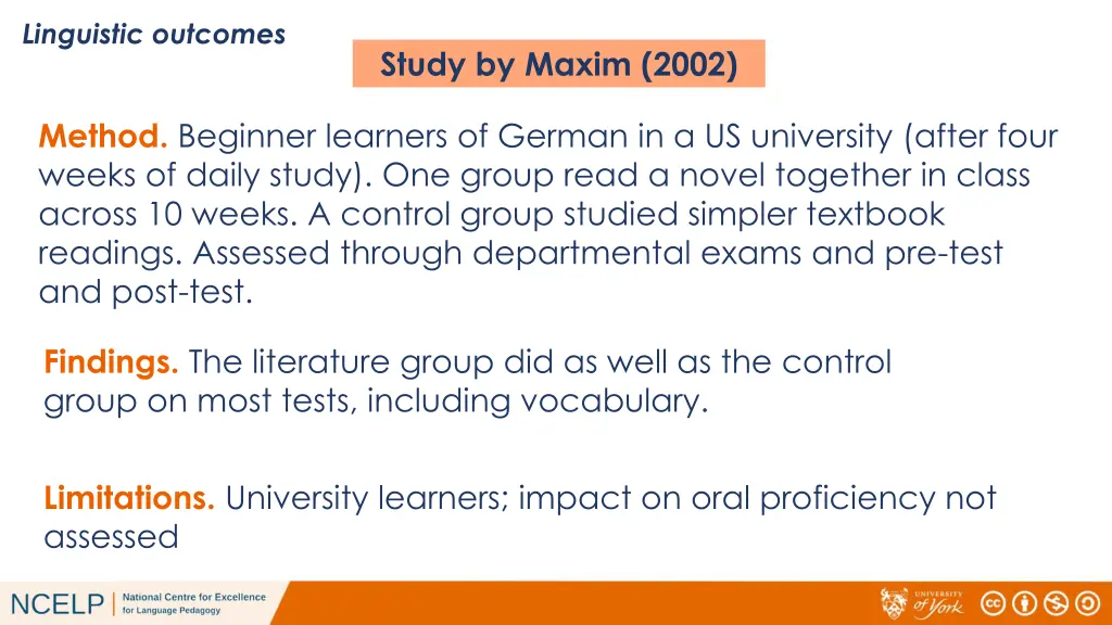 linguistic outcomes