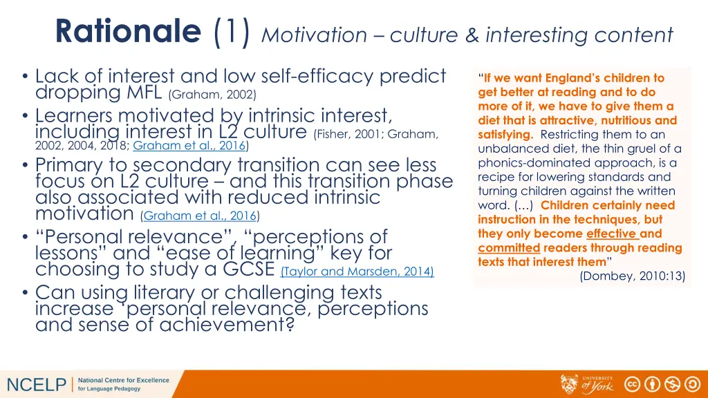 rationale 1 motivation culture interesting content