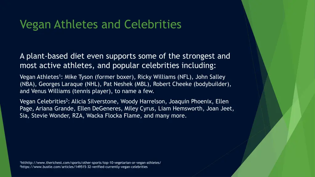 vegan athletes and celebrities