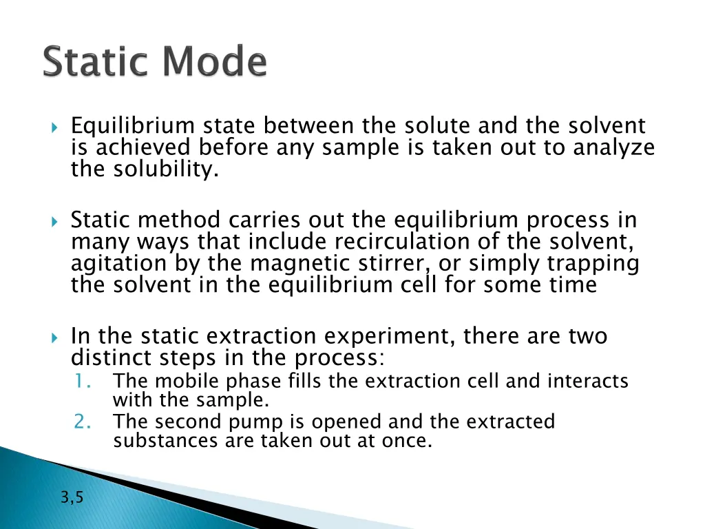 equilibrium state between the solute