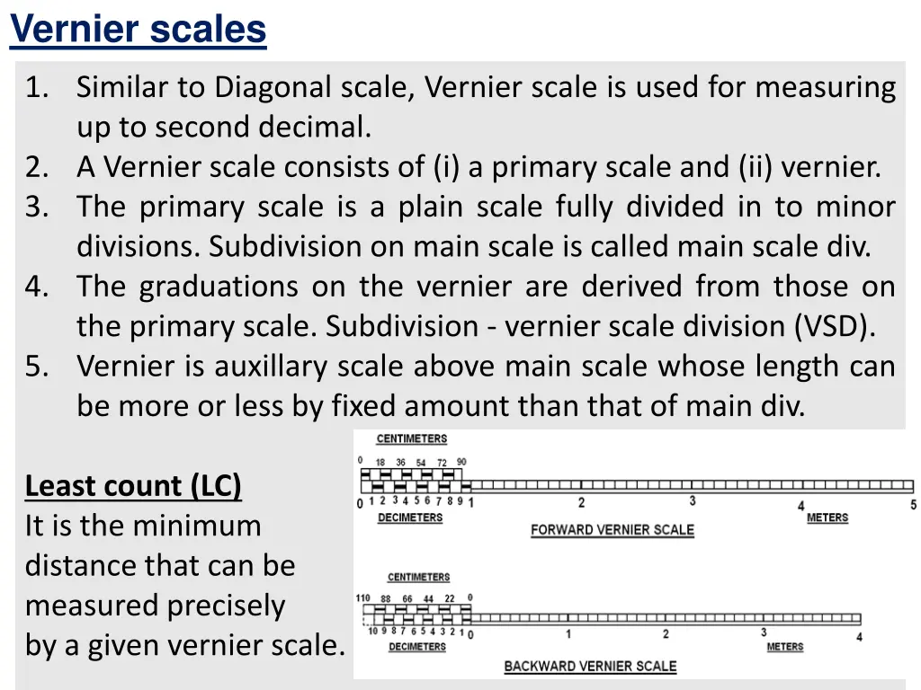 vernier scales