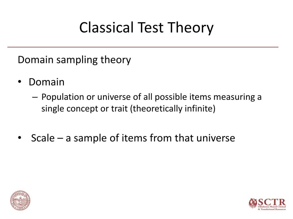 classical test theory 2