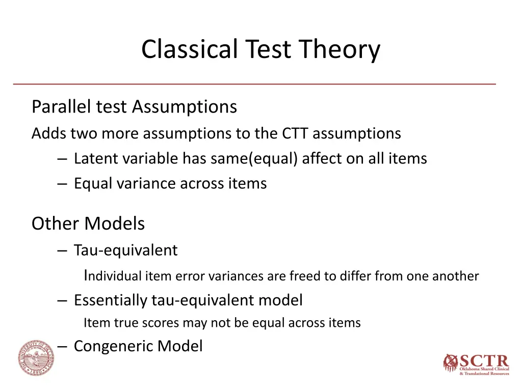 classical test theory 4