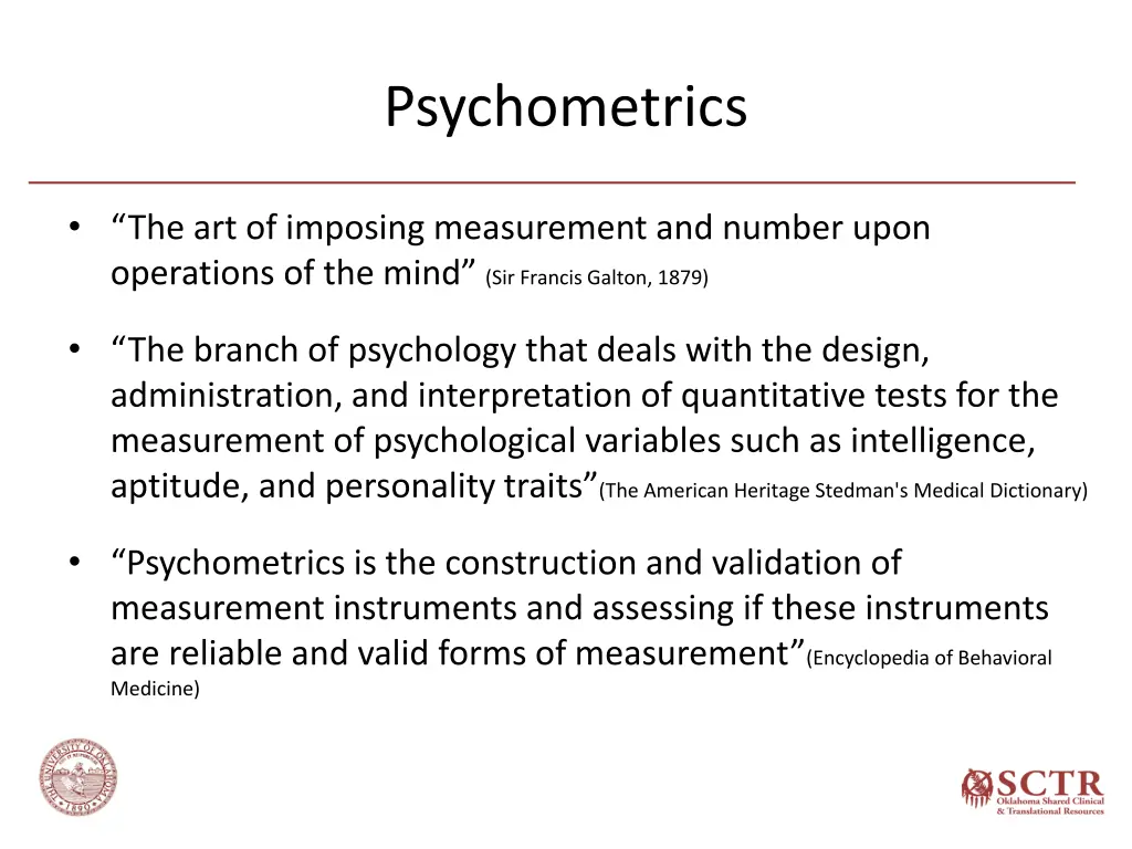 psychometrics