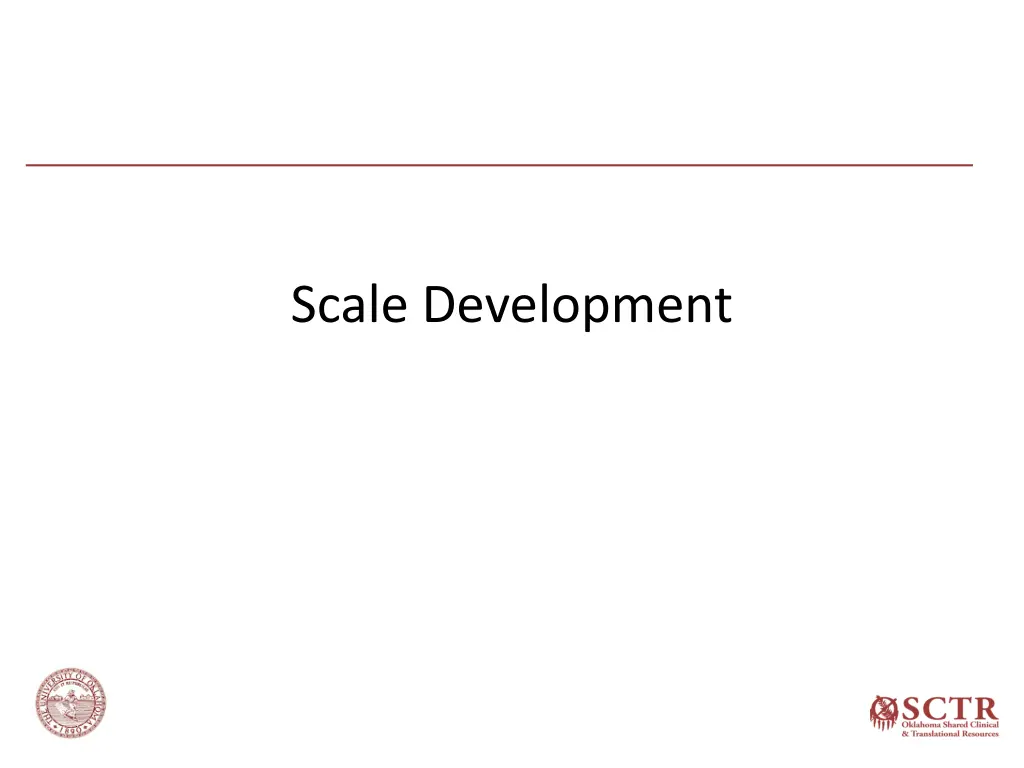 scale development