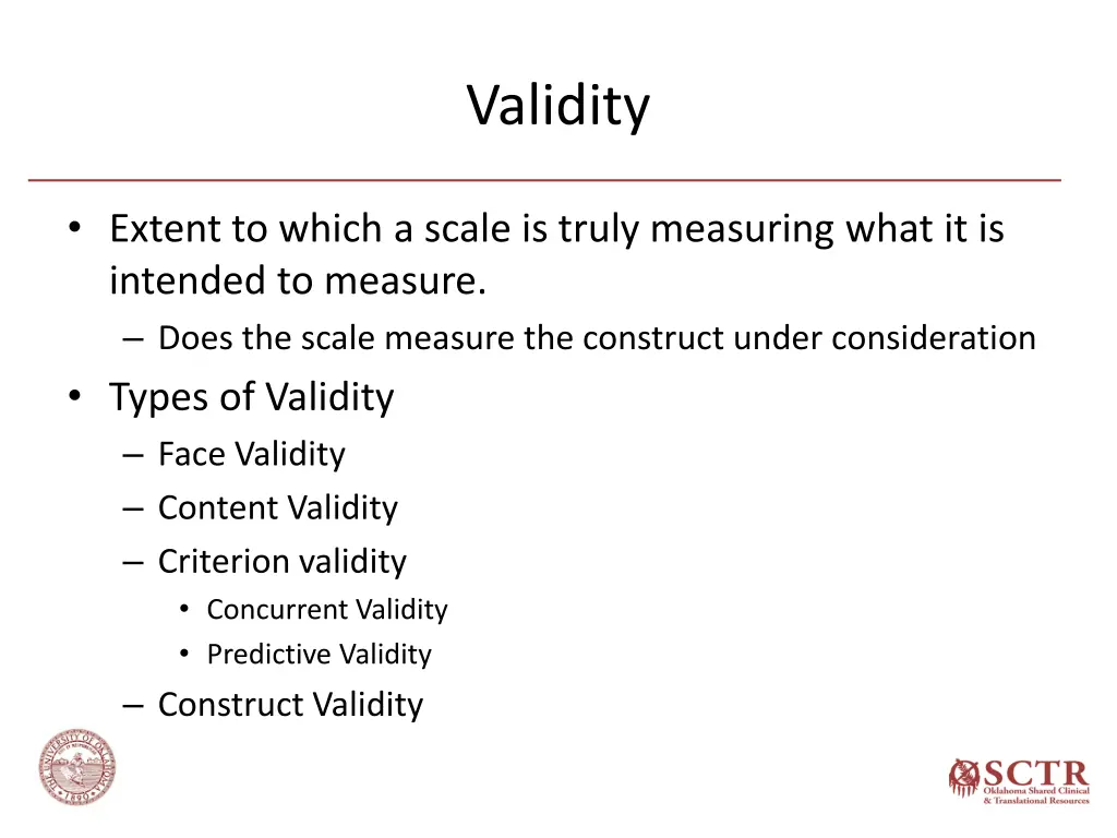 validity 1