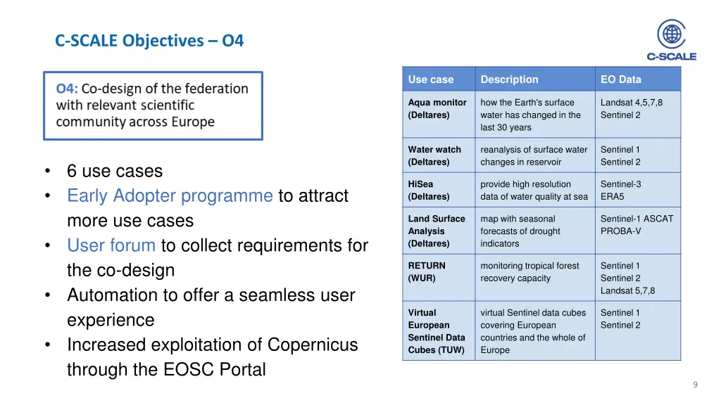 c scale objectives o4