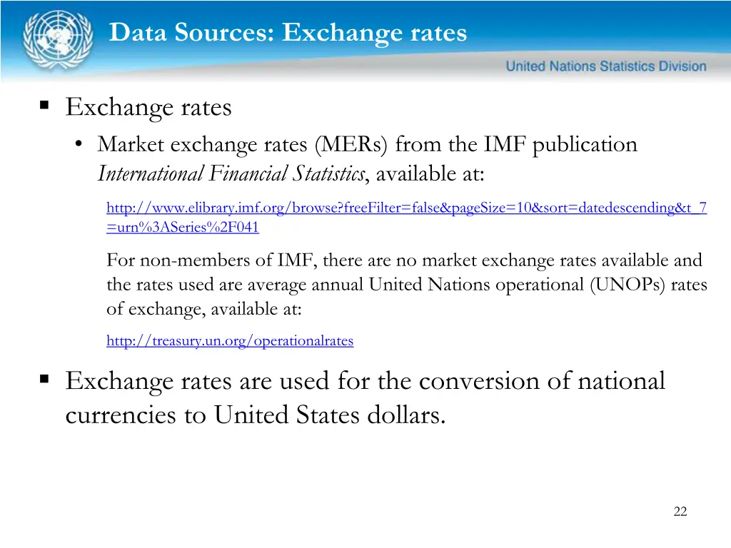 data sources exchange rates