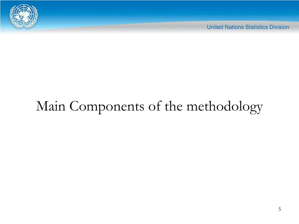 main components of the methodology