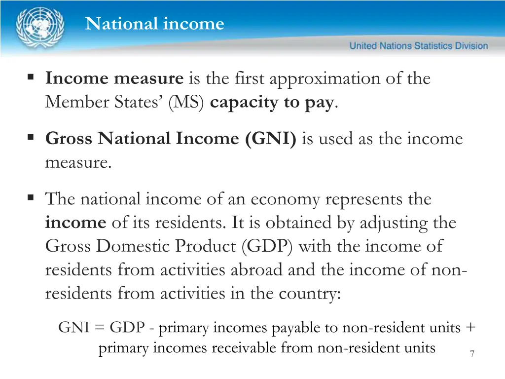 national income