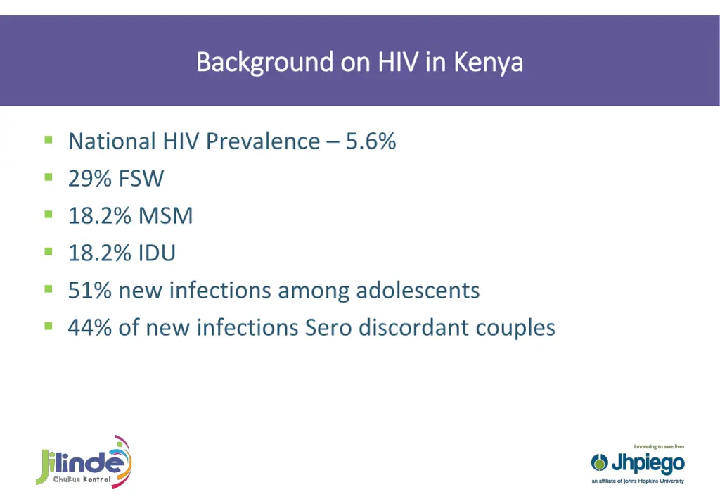 background on hiv in kenya background