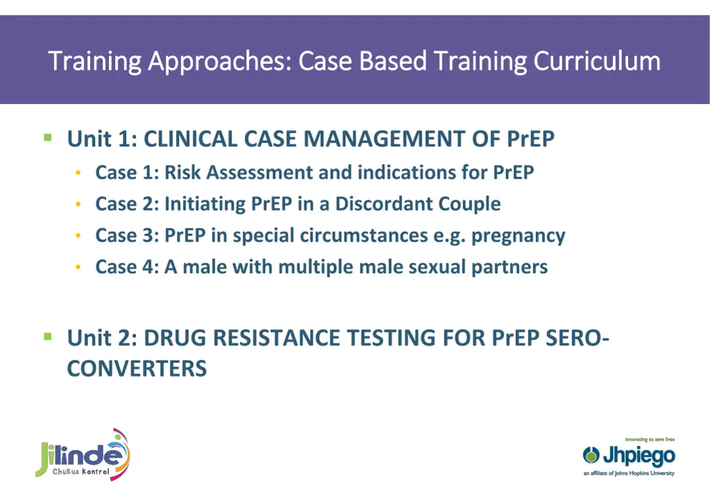 training approaches case based training