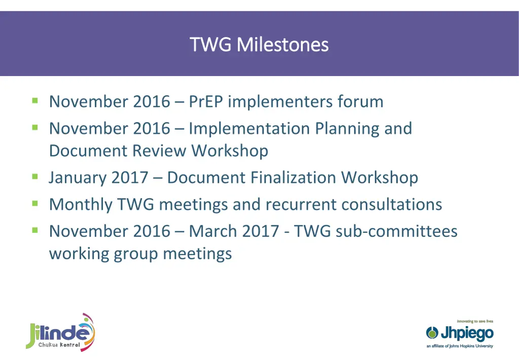 twg milestones twg milestones