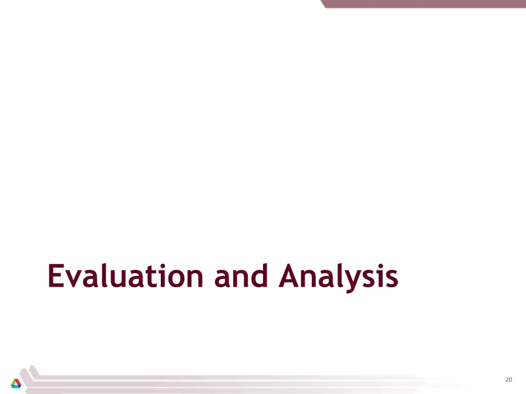 evaluation and analysis