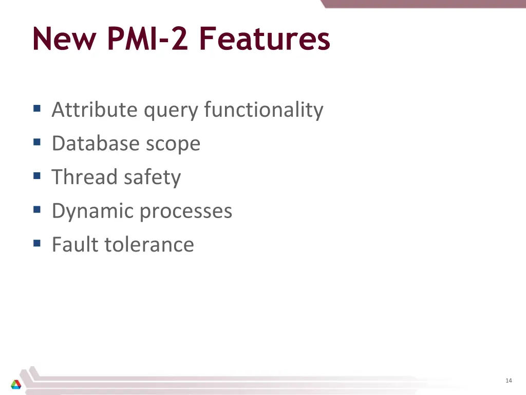 new pmi 2 features