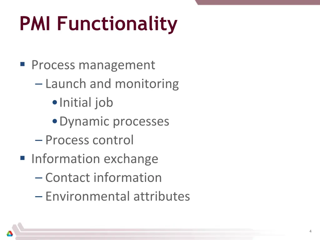 pmi functionality