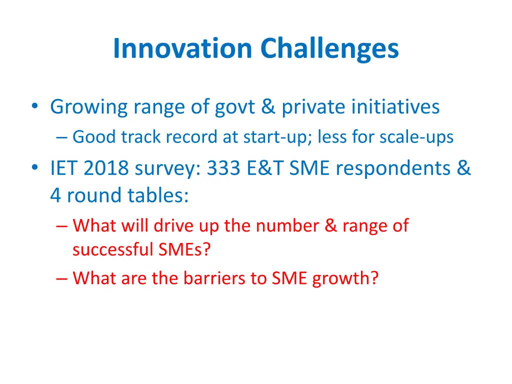 innovation challenges