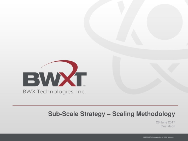 sub scale strategy scaling methodology