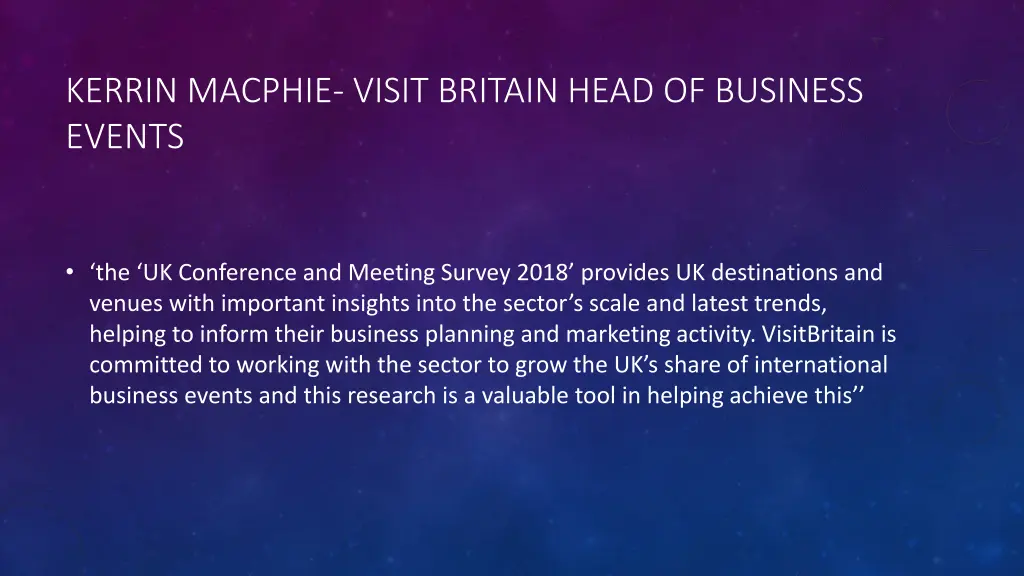 kerrin macphie visit britain head of business