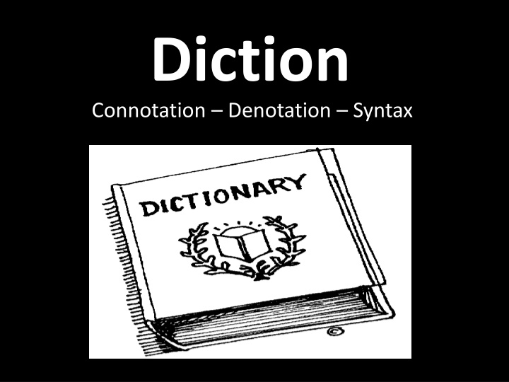 diction connotation denotation syntax